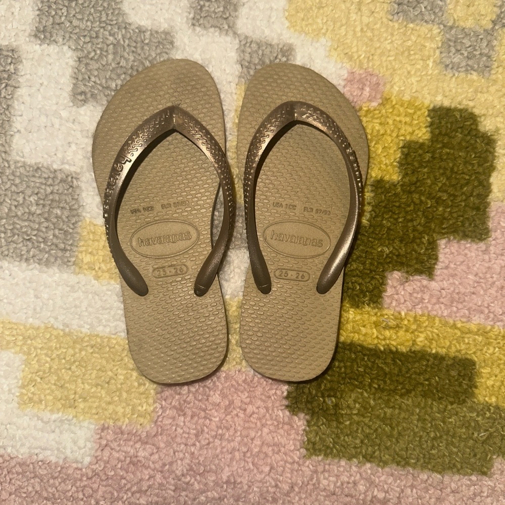 Havaianas Tan Flip Flops- kids